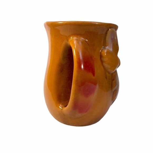 Orange Fox Hand Warmer Coffee Cup Mug Gift Craft 16 oz. Right Hand Pocket - Picture 6 of 13